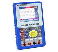 PeakTech 1205 - Oscilloscopio digitale a 2 canali portatile (20 MHz) e Multimetro True RMS (4000 conteggi) con interfaccia USB e schermo a colori da 3,8 ", DSO, Custodia e Accessori