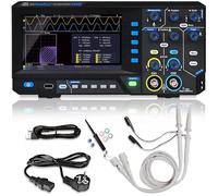 PeakTech 1402 - Oscilloscopio digitale a 2 canali [3 anni di garanzia] 20 MHz, 250MS/s, interfaccia USB, software per PC, oscilloscopio P 1402, nero, oscilloscopio USB, oscilloscopio multimetro