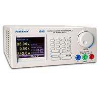 PeakTech 1895 - Alimentatore di rete professionale DC 1-36 V/0-10 A con display TFT da 3,2", programmabile, USB, RS-485 (fino a 31 dispositivi gz.) e interfaccia LAN, alimentatore di rete, protezione