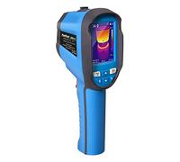 PeakTech 5610 B, Termocamera IR da -20°C a 400°C con 220x160 pixel, display LCD a colori da 2,8", termometro a infrarossi con registrazione video e foto, blu