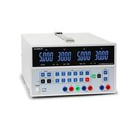 PeakTech - Alimentatore da laboratorio digitale doppio, 0-30 V / 0-5 A DC con USB, stabilizzato, lineare, 1 mA e risoluzione 10 mV, senza ventola, 1 pezzo, P 6075