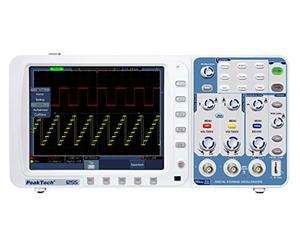 PeakTech P 1255 100 MHz / 2 CH ~ 2 GS/s ~ oscilloscopio digitale di memoria con USB & LAN