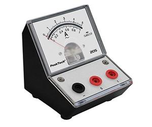 PeakTech P 205-09 Amperometro/Amperometro analogico/Misuratore con scala a specchio 0 ... 1A/ 5A AC