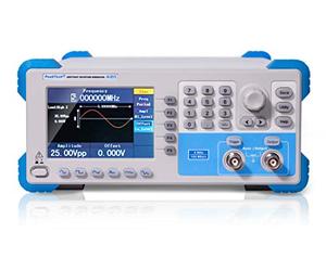 Peaktech P 4120 Generatore di funzioni arbitrarie 1CH, 1 µhz - 5 Mhz, 6 forme d'onda standard, telecomando e software per la modifica delle forme d'onda, frequenza di campionamento di 125 MS/S