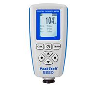 PeakTech P 5220 Spessimetro professionale per rivestimenti/spessimetro a ultrasuoni con USB per vernici per auto, metalli (Fe e non Fe) come zinco, oro, acciaio e alluminio