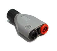 PeakTech P 7055 BNC-Adattatore a Spina a Banana, Accessorio per oscilloscopi, generatore di Segnale, contatore di frequenza e pinze con Cavo di misurazione da 4 mm, Completamente Isolato