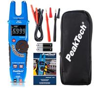 PeakTech P1700, Pinza amperometrica a vero valore efficace 200 A CA, Amperometro a pinza con display LCD, Pinza amperometrica aperta con rilevatore di tensione, voltmetro senza contatto