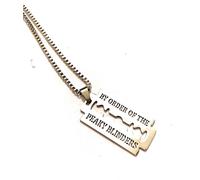 Peaky Blinders Collana Acciaio Thomas Shelby Incisioni Lama By Order Of Serie