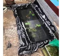 Pealihuy Durable EPDM Material, Easy Cutting Underlayment for Fish or Koi,Waterfall, Fountains, Water Gardens, Black(2x5m)