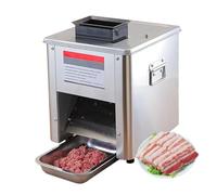 pealiritansemen Affettatrice Elettrica, Macchina Automatica per Tagliare Carne Fresca, Affettatrice in Acciaio Inossidabile, per Petto di Pollo Fresco Disossato/Maiale/Verdure Morbide,15mm