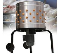 pealiritansemen Spiumatrice Automatica per Polli con 2 Ruote, Diametro del Tamburo 50 cm E Rotazione Rapida A 360°, Spiumatrice Elettrica per Pollame Rimovibile, per Mercati Agricoli/Ristoranti