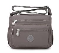 Pealwel Borsa a tracolla da donna, capiente, con tasche multiple, Evelina, Medium