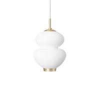 PEANUT 175 Lampadario Opale/ Ottone