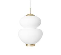 PEANUT 400 Lampadario Opale/ Ottone