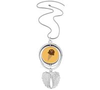 Peanut Chote Sweet Ice Pendant Angel Wings Rotante Collana Gioielli