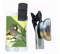 Peanutech Fisheye Lens Phone Camera Lens Kit grandangolare Macro (Argento)