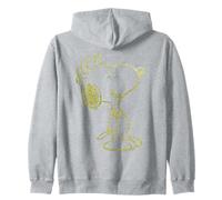 Peanuts Alternative Snoopy Urban Punk Rock Zampe Ribelli Nerd Felpa con Cappuccio