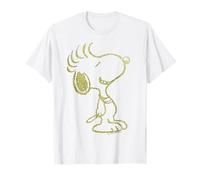 Peanuts Alternative Snoopy Urban Punk Rock Zampe Ribelli Nerd Maglietta