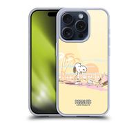 PEANUTS BEACH BUM SNOOPY CUSTODIA COVER MORBIDA IN GEL PER APPLE iPHONE TELEFONI