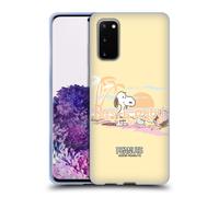 PEANUTS BEACH BUM SNOOPY CUSTODIA COVER MORBIDA IN GEL PER SAMSUNG TELEFONI 1