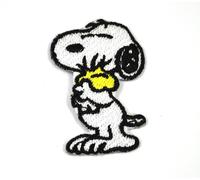 Peanuts Cane Snoopy Con Woodstock USA Toppa Ricamata