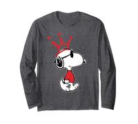Peanuts, Cartone Animato retrò con Cane di Snoopy King Joe Cool Crown, Anni '80 e '90 Maglia a Manica