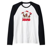 Peanuts Charlie Brown Lucy Sally, amici della squadra di baseball retrò Maglia con Maniche Raglan