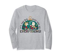 Peanuts Charlie Brown Xmas Sally Big Kid Presenta Design Maglia a Manica