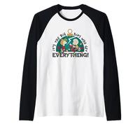 Peanuts Charlie Brown Xmas Sally Big Kid Sparkly Box Friends Maglia con Maniche Raglan