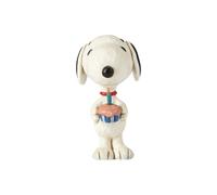 Peanuts di Jim Shore Snoopy Mini Figurina di Compleanno, 3 Pollici, Multicolore
