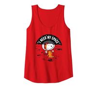 Peanuts - Ho Bisogno del Mio Spazio Canotta, Donna, Rosso, M