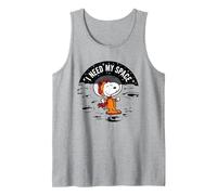 Peanuts - Ho Bisogno del Mio Spazio Canotta, Uomo, Grigio Melange, L