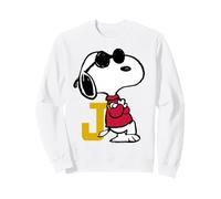 Peanuts Joe Cool Snoopy Retro Sport Classico Logo Baseball Felpa