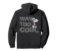 Peanuts Joe Cool Snoopy Way Too Graffiti Art Urban Felpa con Cappuccio