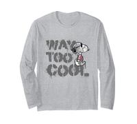 Peanuts Joe Cool Snoopy Way Too Graffiti Art Urban Maglia a Manica
