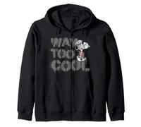 Peanuts Joe Cool Snoopy Way Too Graffiti - Stencil per Arte Urbana Felpa con Cappuccio