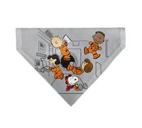 Peanuts Pet Bandana Peanuts Gang Floating Astronauts Group Pose Gray Slip On Col