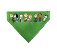 Peanuts Pet Bandana Peanuts Gang Group Pose Green Slip On Collar Bandana Only