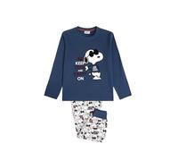 PEANUTS Pigiama a maniche lunghe Snoopy Cool per bambino, Marino, 6