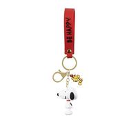Peanuts Portachiavi Snoopy 3D in vinile GH00258YL.PH, bianco, Taglia unica, Casual