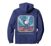 Peanuts Retro Snoopy Astronauta Groovy Vibes Moon Space Art Felpa con Cappuccio