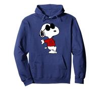Peanuts retrò Snoopy Joe Cool 80s 90s Vecchia Scuola Fumetti Geek Felpa con Cappuccio