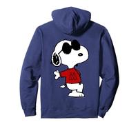 Peanuts retrò Snoopy Joe Cool 80s 90s Vecchia Scuola Fumetti Geek Felpa con Cappuccio