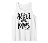 Peanuts Ribelle con Zampe Snoopy Vintage Anni '90 Pop Iconic Punk Canotta