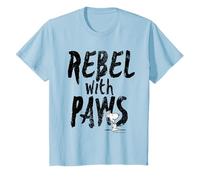 Peanuts Ribelle con Zampe Snoopy Vintage Anni '90 Pop Iconic Punk Maglietta