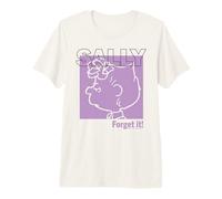 Peanuts Sally Forget It Bad Attitude Cattivo Umore Classico Amico Maglietta Premium