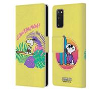 PEANUTS SNOOPY ALOHA DISCO CUSTODIA COVER A PORTAFOGLIO PER SAMSUNG TELEFONI 1