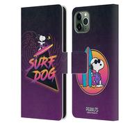 PEANUTS SNOOPY ALOHA DISCO CUSTODIA COVER PORTAFOGLIO IN PELLE PER APPLE iPHONE