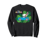 Peanuts Snoopy Aloha Hawaii Avventura Surf Onde Sole Retro Felpa
