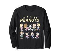 Peanuts Snoopy And Friends Dancing T-Shirt a Maniche Lunghe Maglia a Manica